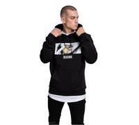 Mister Tee Felpa 'Boom' grigio / nero / bianco, Taglia XS