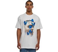 Mister Tee Le Papillon Oversize Tee, T-shirt, Uomo, Bianco (White), L