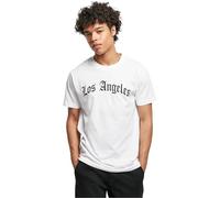 Mister Tee Herren Los Angeles Wording Tee XS White