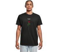 Mister Tee Maglietta 'Lost Youth Rose' verde / rosso ciliegia / nero / bianco, Taglia L