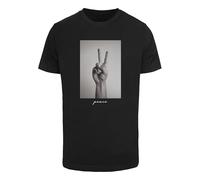 Mister Tee Herren Peace Sign Tee T-Shirt, Black, L