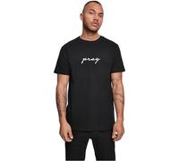 Mister Tee Herren Pray EMB T-Shirt, Black, XXL