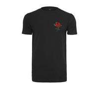 Mister Tee Herren Rose Tee T-Shirt, Black, L
