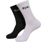 Mister Tee HI-Bye Calze Corta Unisex 2 Paia Socken Rinforzate Punta