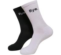 Mister Tee Hi - Bye Calzini Breve 2-Pack Calze Unisex Rinforzato Calcagno