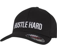 Mister Tee Hustle Wording Flexfit Cap MT3275 Einheitsgröße Nero