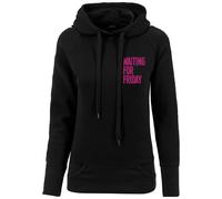 Mister Tee Ladies Attesa Per Friday Felpa con Cappuccio Donna Venerdì Divertente