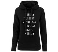Mister Tee Ladies Blink Felpa Pullover Stampa Scritta con Cappuccio