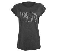 Mister Tee Ladies Love Té T-Shirt Donne Parte Superiore Amore Cotone Girocollo