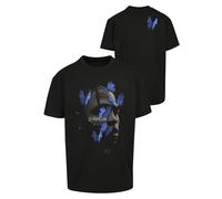 Mister Tee Le Papillon Oversize Tee, T-shirt, Uomo, Nero (Black), 3XL