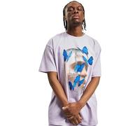 Mister Tee Le Papillon Oversize Tee, T-shirt, Uomo, Viola (Lilac), S