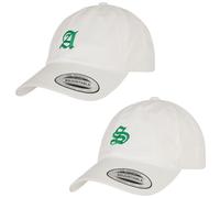 Mister Tee Lettera Bianco Low Profile Berretto da Baseball Cap Cappuccio