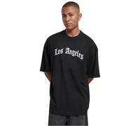 Mister Tee Los Angeles Wording New Huge Tee Black, L T-Shirt, Nero, L Uomo