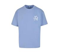 Mister Tee Maglietta 100% Cotone Blu Cipria L