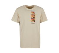 Mister Tee Maglietta 'A Burger' sabbia / giallo / verde scuro / rosso Uomo Mister Tee XXL