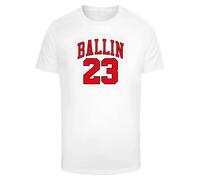 Mister Tee Maglietta Ballin 23 Tee MT1408 XXL Bianco