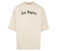 Mister Tee Mt10180-los Angeles Wording New Huge Tee T-Shirt, Sabbia, L Uomo