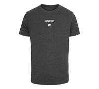 Mister Tee Maglietta 'Absolutely Not' grigio scuro / bianco Uomo Mister Tee L grigio scuro / bianco