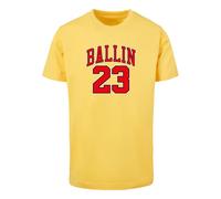 Mister Tee Maglietta 'Ballin 23' giallo / rosso / bianco Uomo Mister Tee M