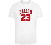 Mister Tee Maglietta Ballin 23 Tee MT1408 XXL Bianco