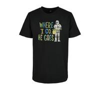 Mister Tee Maglietta bambini Mandalorian Where I Go Tee nero 110/116 Nero