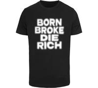 Mister Tee Maglietta Born And Die MT3796 XS Nero