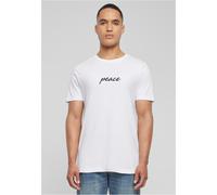 Mister Tee Maglietta con scritte sulla pace EMB Tee MT3161 XL Bianco