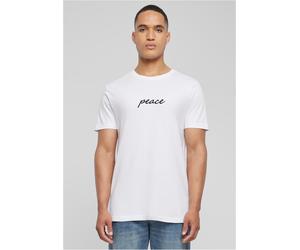 Mister Tee Maglietta con scritte sulla pace EMB Tee MT3161 XL Bianco