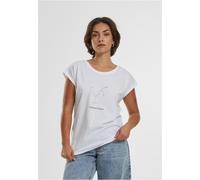 Mister Tee Maglietta da donna Cocktail O'Clock Tee a girocollo MT2396 5XL Bianco