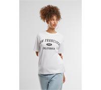Mister Tee Maglietta da donna San Francisco City Wording MST243 L Bianco
