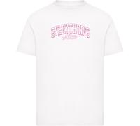 Mister Tee Maglietta da ragazza Everything Is Nice Stile College MTK374 122/128 Bianco