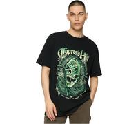 Mister Tee Maglietta da Uomo Cypress Hill Skull Face Oversize Tee Black M, Nero, M