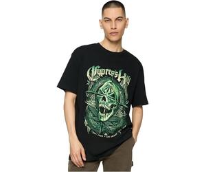Mister Tee Maglietta da Uomo Cypress Hill Skull Face Oversize Tee Black M, Nero, M