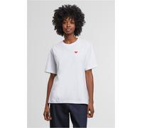 Mister Tee Maglietta EMB a forma di cuore da donna MST261 XS Bianco