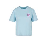 Mister Tee Maglietta 'Everything's Nice' blu chiaro / rosa Donna Mister Tee M blu chiaro / rosa