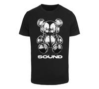 Mister Tee Maglietta 'Feel The Sound Chrome Bear' grigio / nero / bianco Uomo Mister Tee XL grigio / nero / bianco