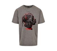 Mister Tee Maglietta 'Flying High' pietra / rosso neon / nero Uomo Mister Tee XXL