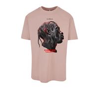 Mister Tee Maglietta 'Flying High' rosa antico / rosso / nero Uomo Mister Tee S