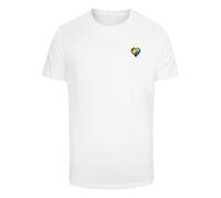 Mister Tee Maglietta 'Glossy Heart Pride' giallo / lilla / rosso fuoco / bianco Uomo Mister Tee L giallo / lilla / rosso fuoco / bianco