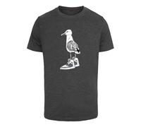 Mister Tee Maglietta grigio scuro / nero / bianco Uomo - Abbigliamento - Taglie comode - Maglie e T-shirt Mister Tee XL