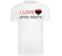 Mister Tee Maglietta I Love Afro Beats XS Bianco
