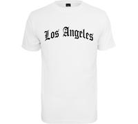 Mister Tee Los Angeles Wording Tee T-Shirt, White, 4XL Uomo
