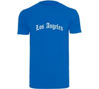 Mister Tee Maglietta Los Angeles Wording Tee MT1578 L Blu