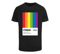 Mister Tee Maglietta 'Many Colors Pride' blu / giallo / lilla / rosso fuoco / nero Uomo Mister Tee L blu / giallo / lilla / rosso fuoco / nero