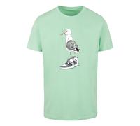 Mister Tee Maglietta menta / nero / bianco Uomo - Abbigliamento - Taglie comode - Maglie e T-shirt Mister Tee M