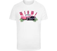 Mister Tee Maglietta Miami Car Tee MT3177 S Bianco