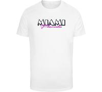 Mister Tee Maglietta Miami Florida Tee MT3216 S Bianco