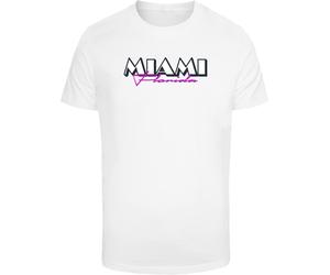 Mister Tee Maglietta Miami Florida Tee MT3216 S Bianco