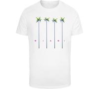 Mister Tee Maglietta Miami Palms Tee MT2404 L Bianco