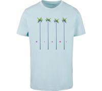 Mister Tee Maglietta Miami Palms Tee MT2404 L Blu